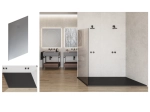 Receveur de douche en forme de trapèze, en fabrication sur mesure, largeur 60 à 210 cm X 60 à 100 cm, résine pleine masse PN24 de couleurs, LIVRAISON RAPIDE, OFFERTE